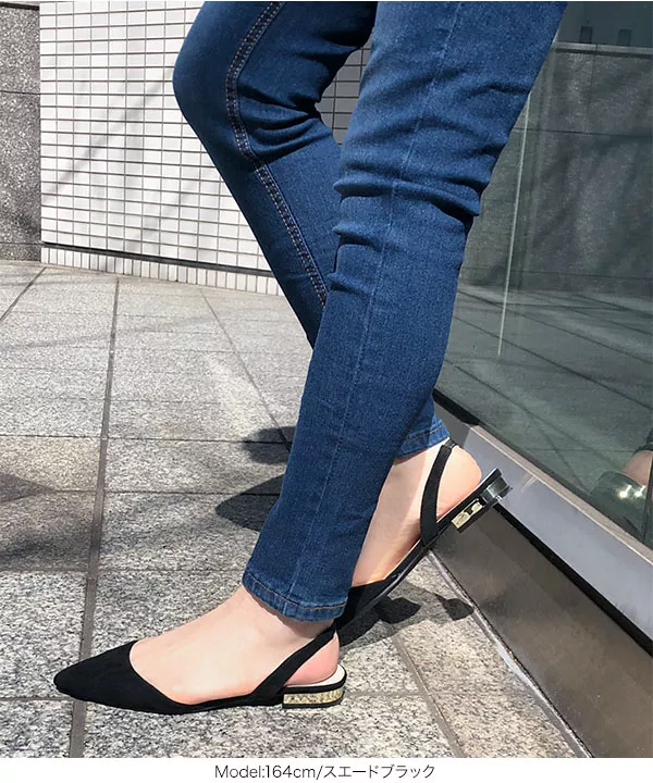 [ muuaさんコラボ ]バックレスパンプス [I2070]