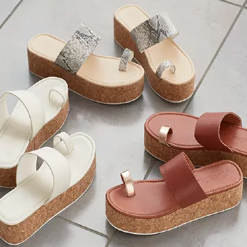 サムループウェッジサンダル [I2134]