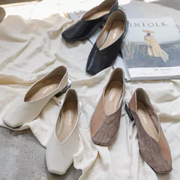 スクエアヒールバブーシュ [I2166]