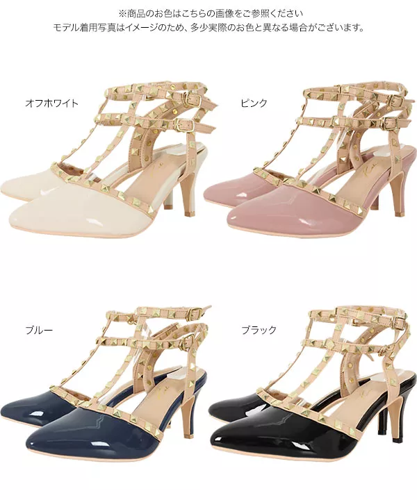 スタッズパンプス [I2189] - レディースファッション通販 神戸