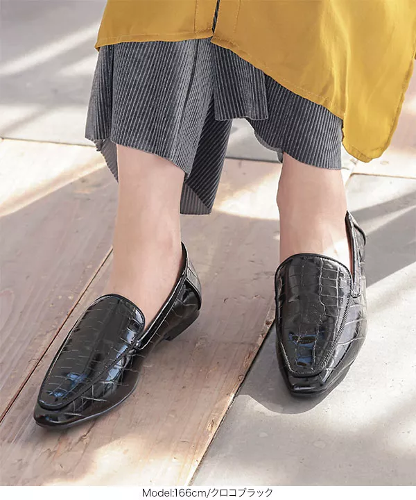 スクエアトゥローファー [I2215] - レディースファッション通販 神戸