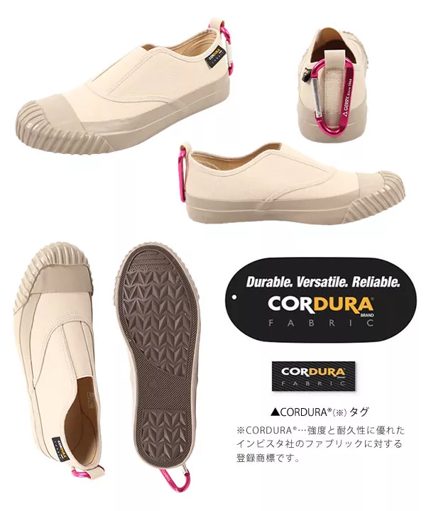 カラビナ付きリブソールスリッポン [I2262]