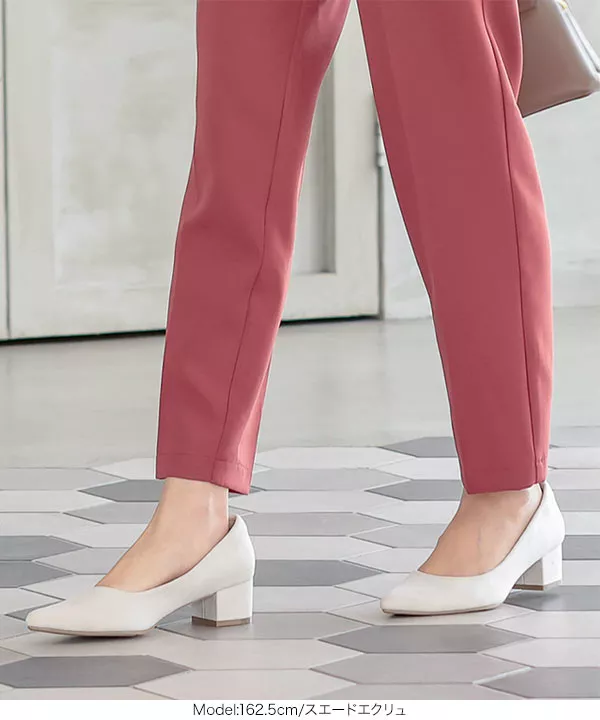 ロングノーズチャンキーヒールパンプス [I2264] - レディース
