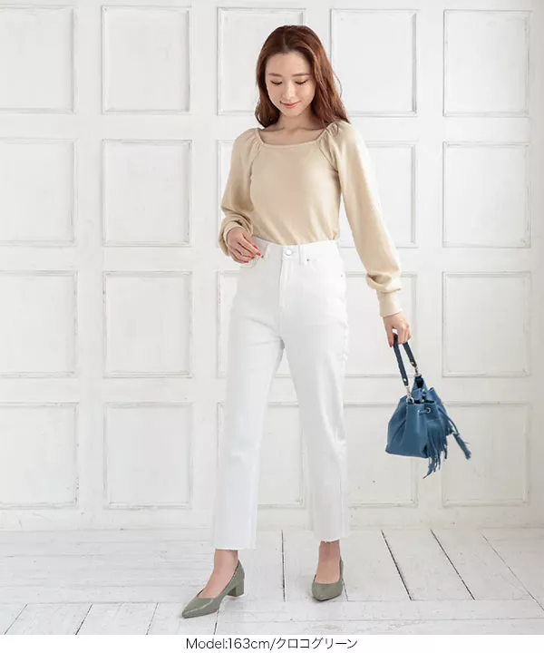 ロングノーズチャンキーヒールパンプス [I2264] - レディース