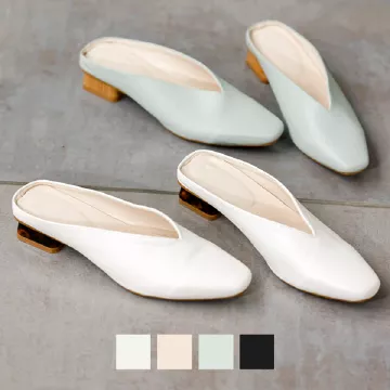 スクエアトゥヒールバブーシュ [I2267]