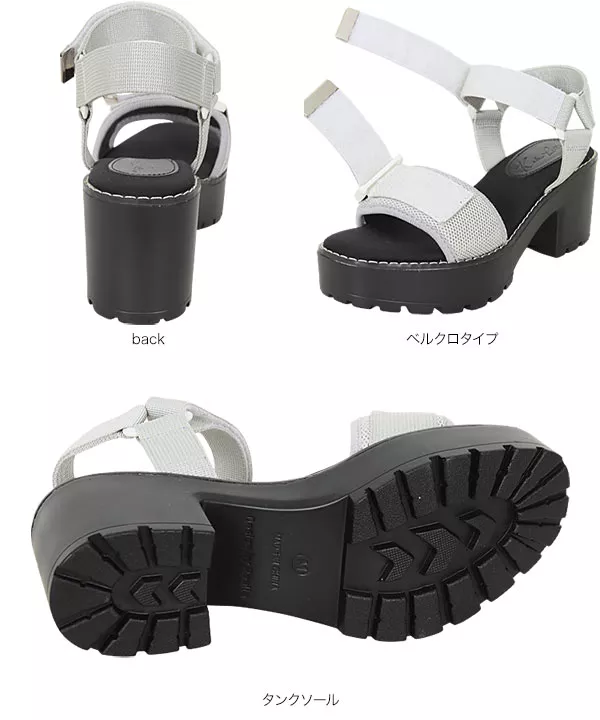 タンクソールベルクロサンダル [I2280]