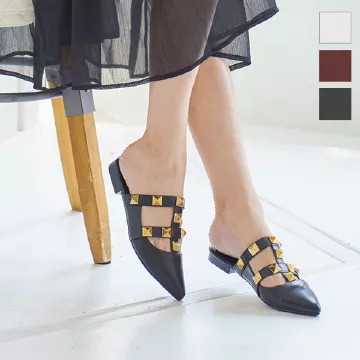 スタッズベルトミュール [I2332]