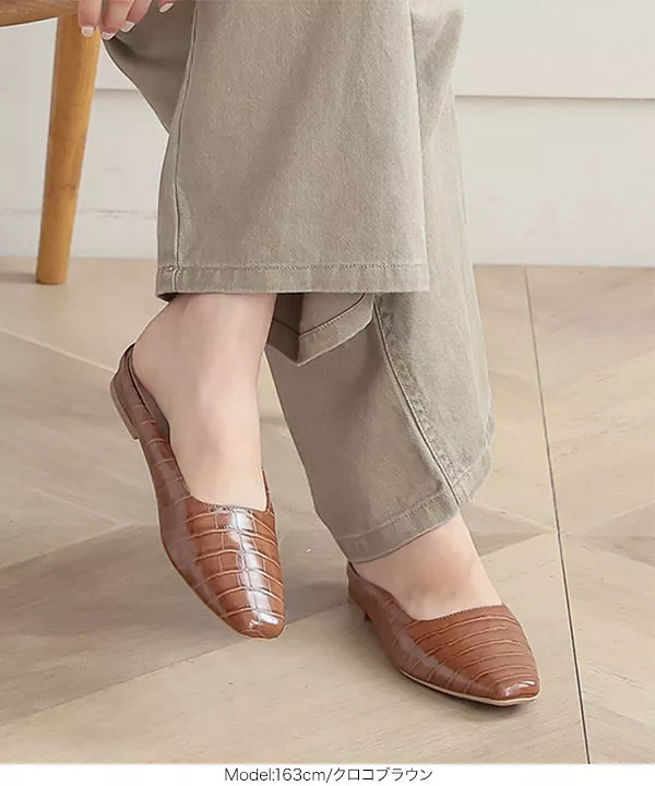 スクエアトゥミュール [I2336] - レディースファッション通販 神戸