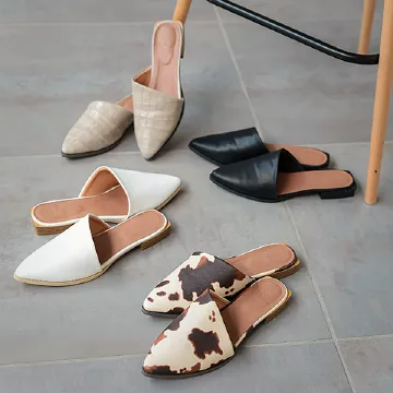 ポインテッドトゥミュール [I2345] - レディースファッション通販 神戸