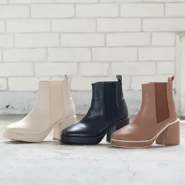 プラットフォームサイドゴアブーツ [I2351]