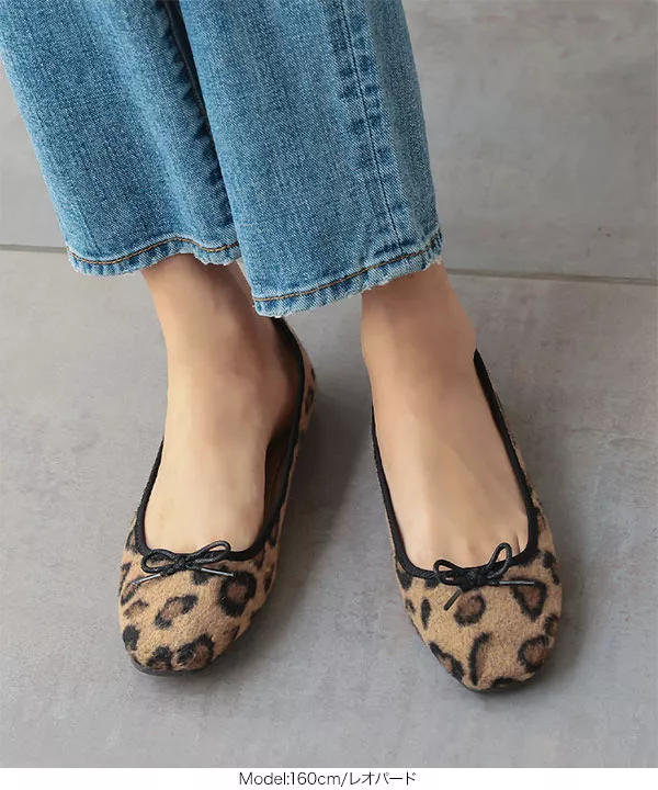 モヘアタッチバレエパンプス [I2371] - レディースファッション
