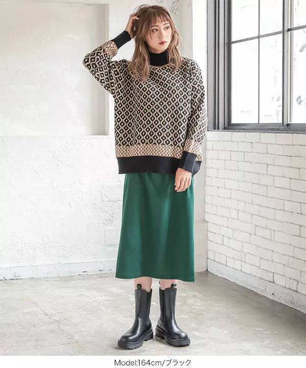 サイドゴアミドルブーツ [I2372]