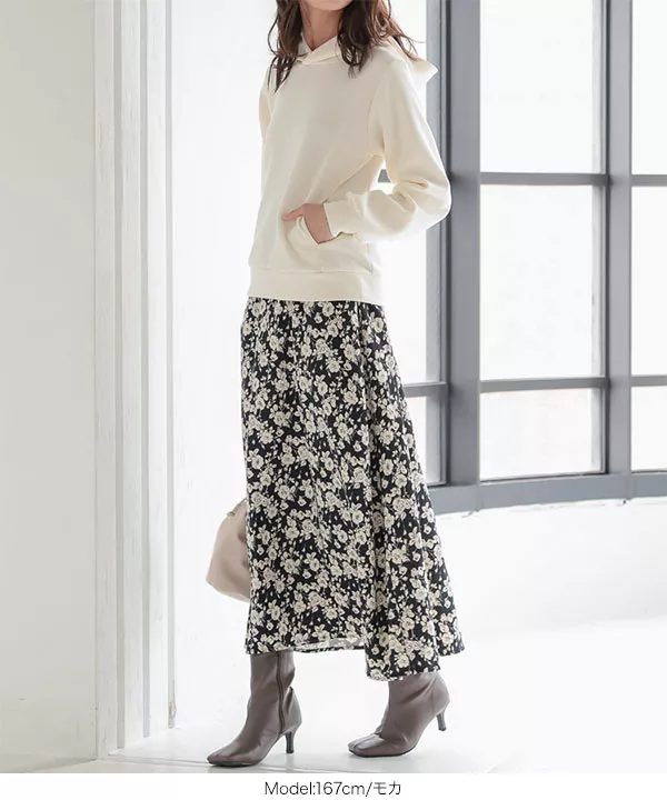 ワイドスクエアミドルヒールブーツ [I2379]