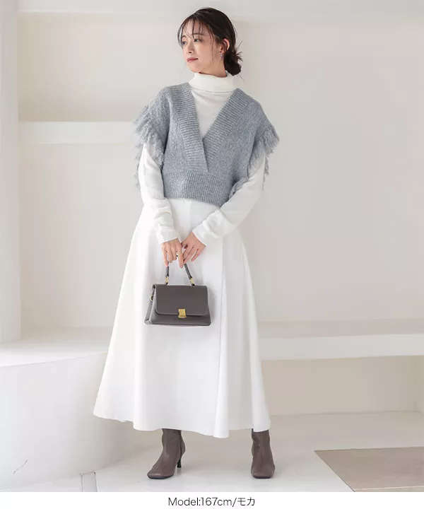 ワイドスクエアミドルヒールブーツ [I2379]