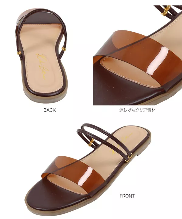 2wayフラットサンダル [I2429]