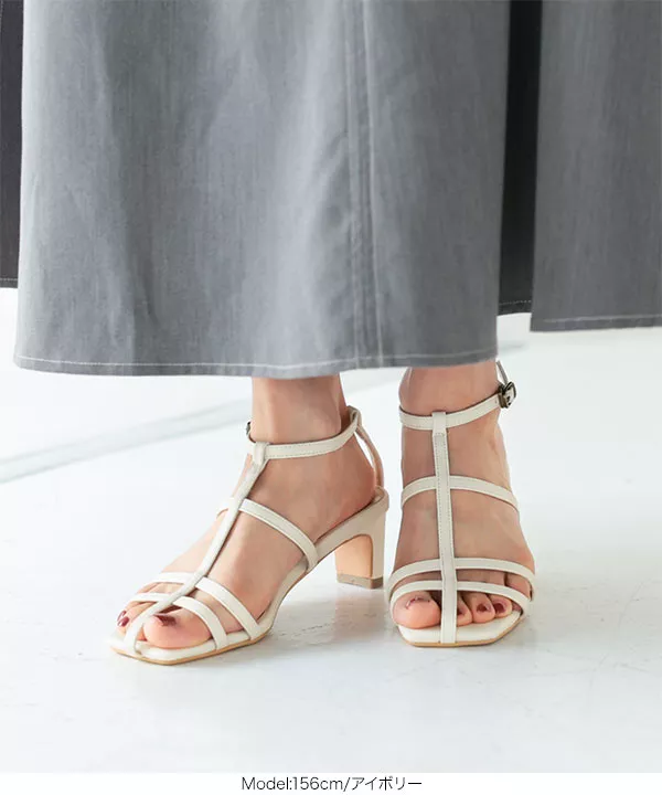 Tラインストラップサンダル [I2445] - レディースファッション通販