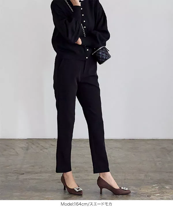 ビジューポインテッドトゥパンプス [I2508] - レディースファッション