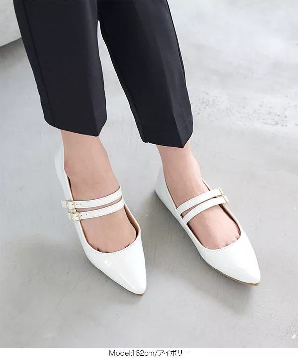 ダブルストラップパンプス [I2526] - レディースファッション通販 神戸