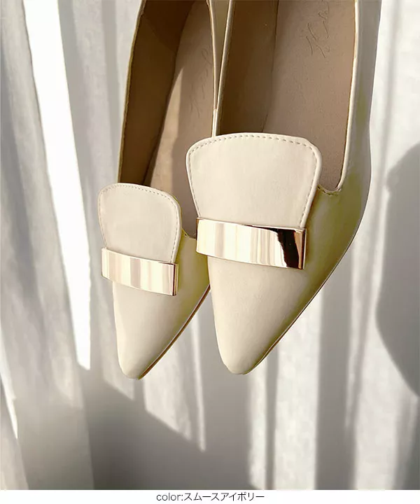 プレートモチーフパンプス [I2528] - レディースファッション通販 神戸