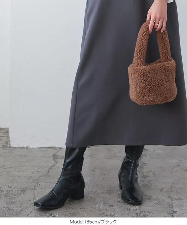ローヒールストレッチブーツ [I2531]