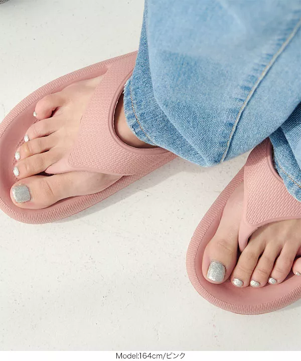 メゾンエウレカ　ピンクトングサンダル 新品メゾンエウレカ トング サンダル ピンク 38