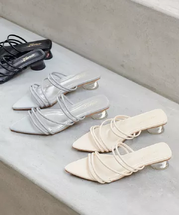 クリアヒールコードミュール [I2560]