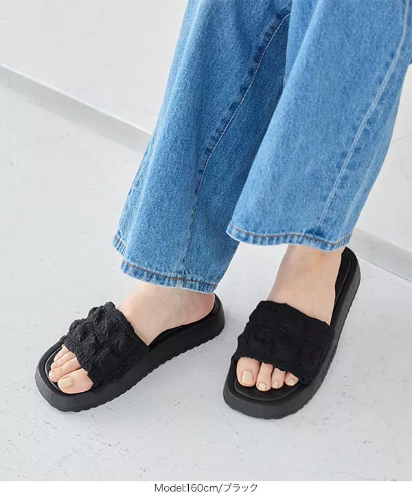 ぽこぽこサンダル [I2568] - レディースファッション通販 神戸レタス