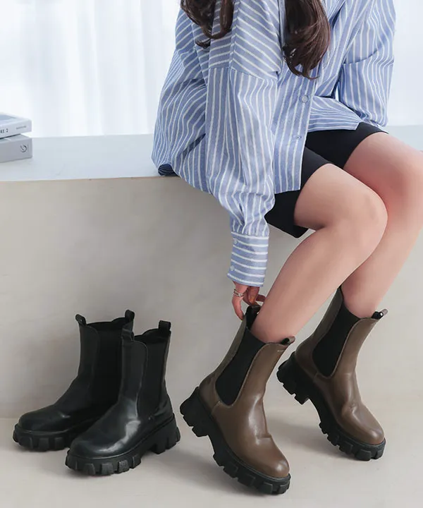 板購入の方限定　追加ブーツ　28.5cm以上 厚底サイドゴアブーツ [I2606] - レディースファッション通販 神戸