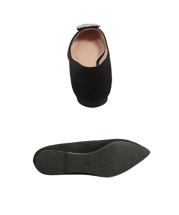 サークルビジューフラットパンプス [I2628] - レディースファッション