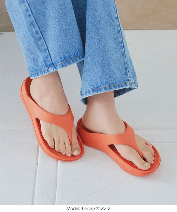 ビーチサンダル フリップフロップ厚底ビーチサンダル [I2629] - レディース