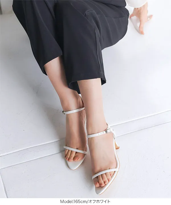 ポインテッドシンプルサンダル [I2632] - レディースファッション通販