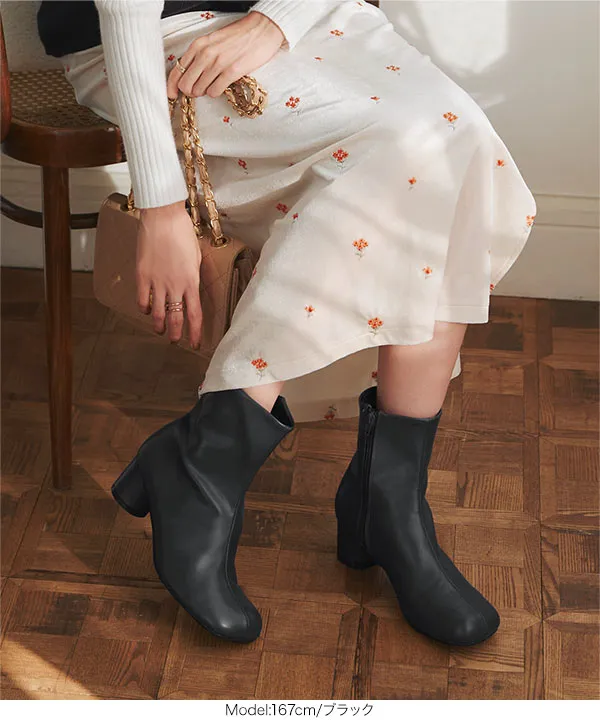 スクエアトゥブーツ [I2641] - レディースファッション通販 神戸レタス