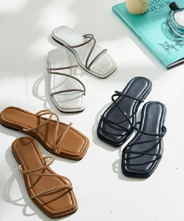 キラキラフラットサンダル [I2647]