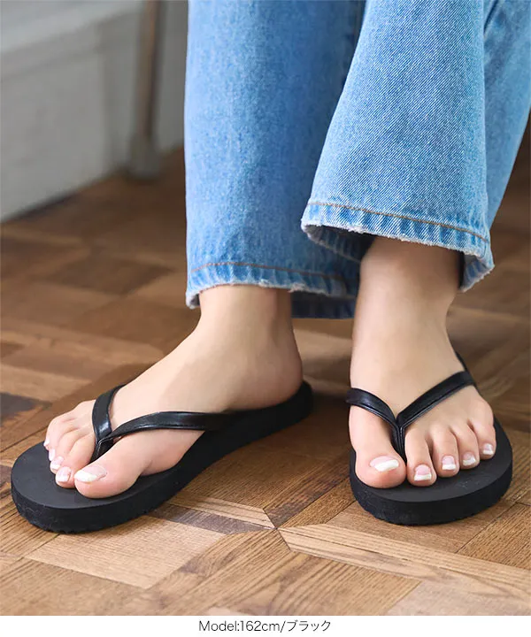 軽量フラットトングサンダル [I2648] - レディースファッション通販
