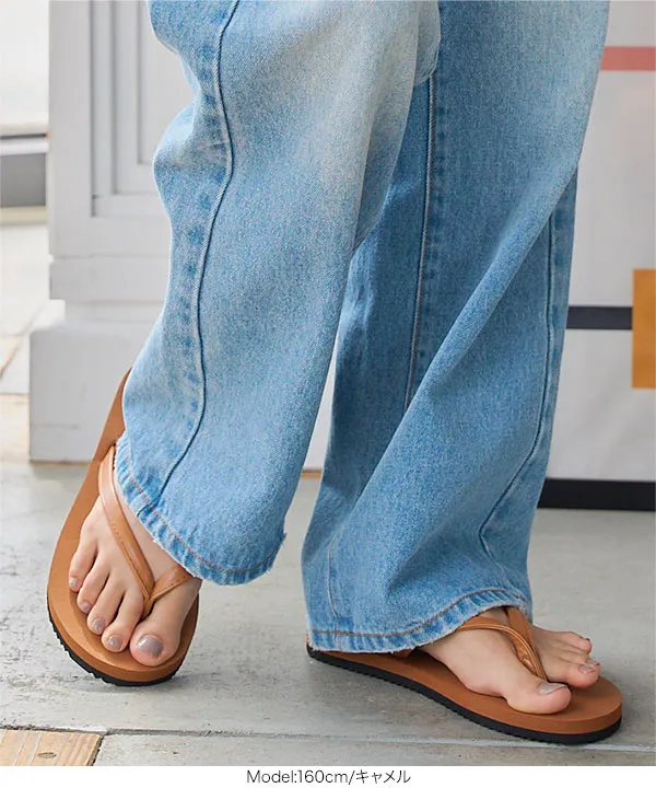 軽量フラットトングサンダル [I2648] - レディースファッション通販
