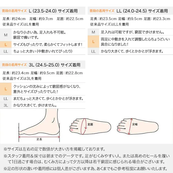 [ 走れる機能系パンプス ] XXS 3Lサイズ ラウンドトゥ5cm [I940]