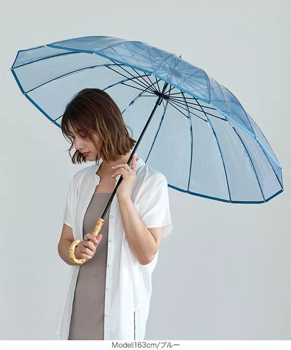 バンブーPVCジャバラ傘 [J1056] - レディースファッション通販