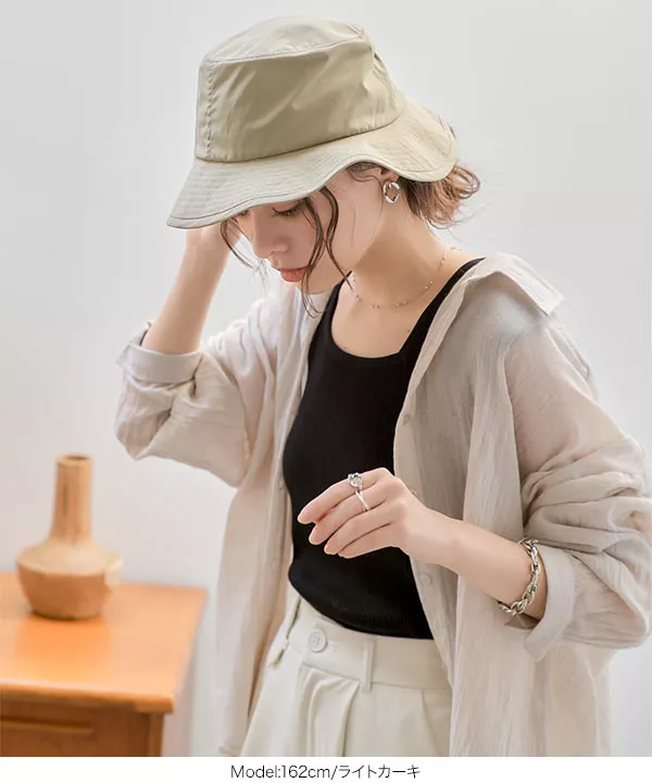 水陸両用 ] UVカットポケッタブルハット [J1102] - レディース