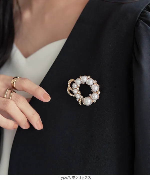 本日限定お値下げ【揺れるパール♡】ミキモト SVリボンモチーフ パール ブローチ 本日限定お値下げ【揺れるパール♡】ミキモト SVリボンモチーフ パール