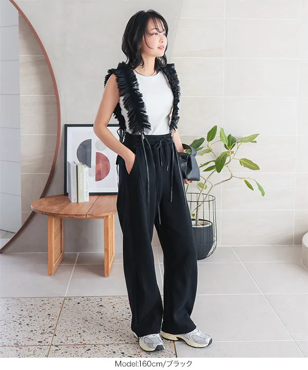 チュールショルダーサスペンダー [J1145] - レディースファッション