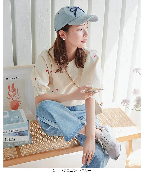 リボン刺繍キャップ [J1149] - レディースファッション通販 神戸