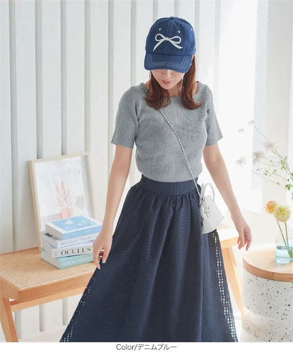 リボン刺繍キャップ [J1149] - レディースファッション通販 神戸