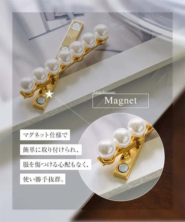 パールマグネットブローチ [J1168] - レディースファッション通販 神戸