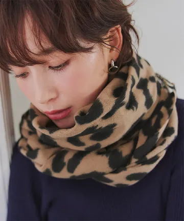 レオパード柄ストール [J1181] - レディースファッション通販