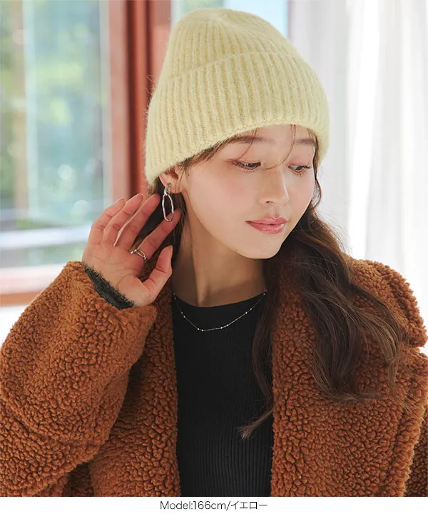 MARKAWARE アイボリー リブ編みニット もっちりリブニット帽 [J1188] - レディースファッション通販 神戸