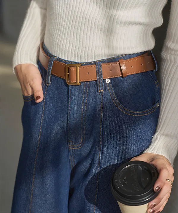 ゴールドバックル太ベルト [J1189] - レディースファッション通販 神戸