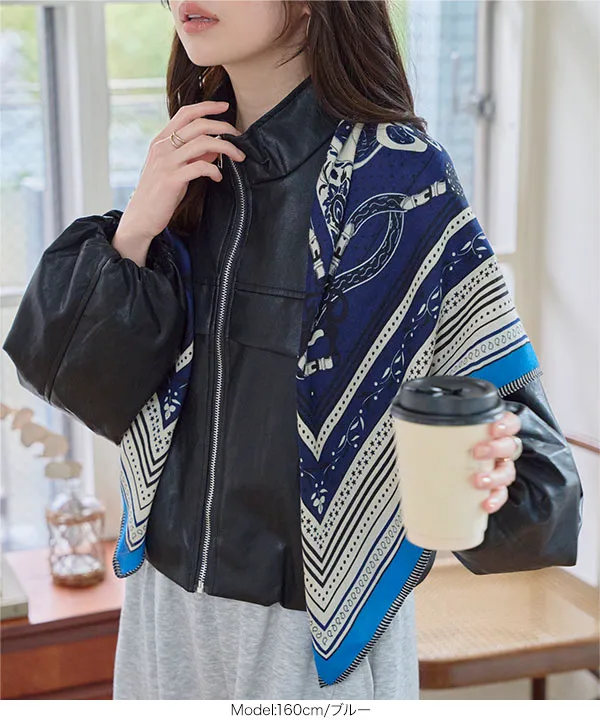 大判ウールタッチスカーフ [J1201] | 送料無料 1/18(日)12:00~1/19(月