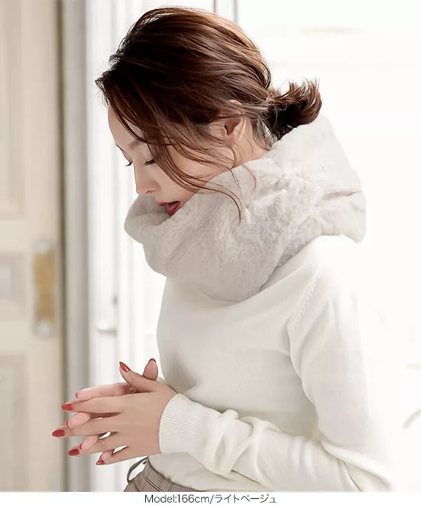 フェイクファースヌード [J420]