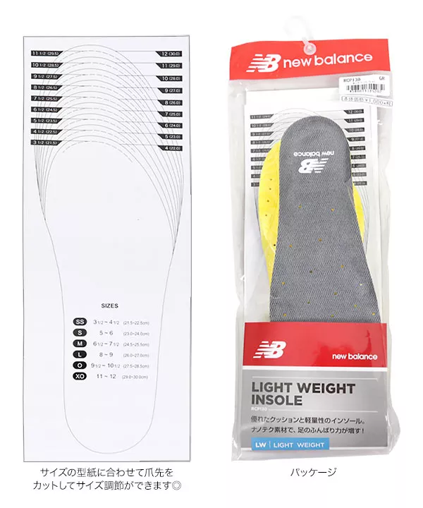 [ NEWBALANCE ]ライトウェイトインソールRCP130 [J732]