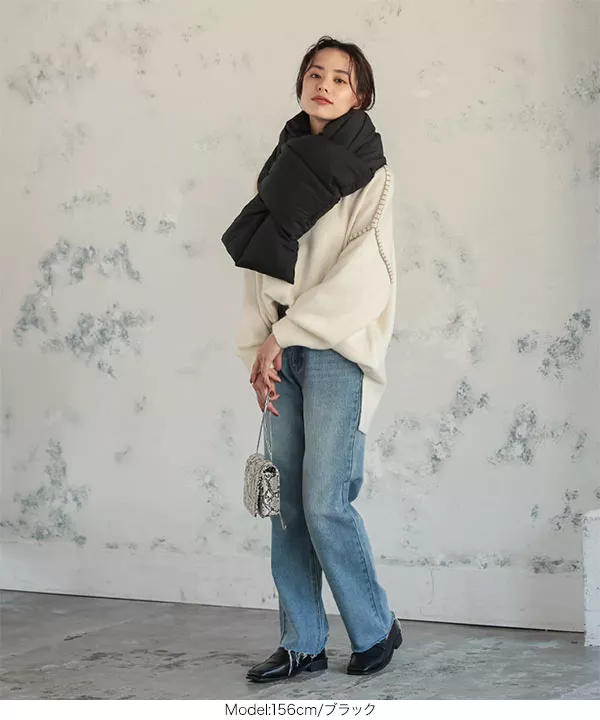 中綿ボリュームストール [J976]] - レディースファッション通販